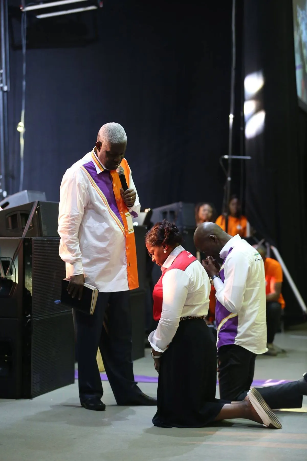 Hands raised in worship and prayer